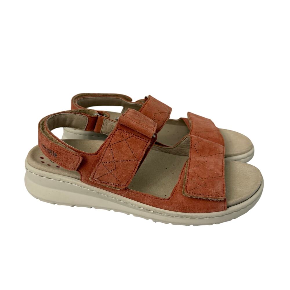 Mobils Mephisto Sandals Womens Size 9 Britany Terracotta Wedge Comfort 39 - Picture 1 of 10